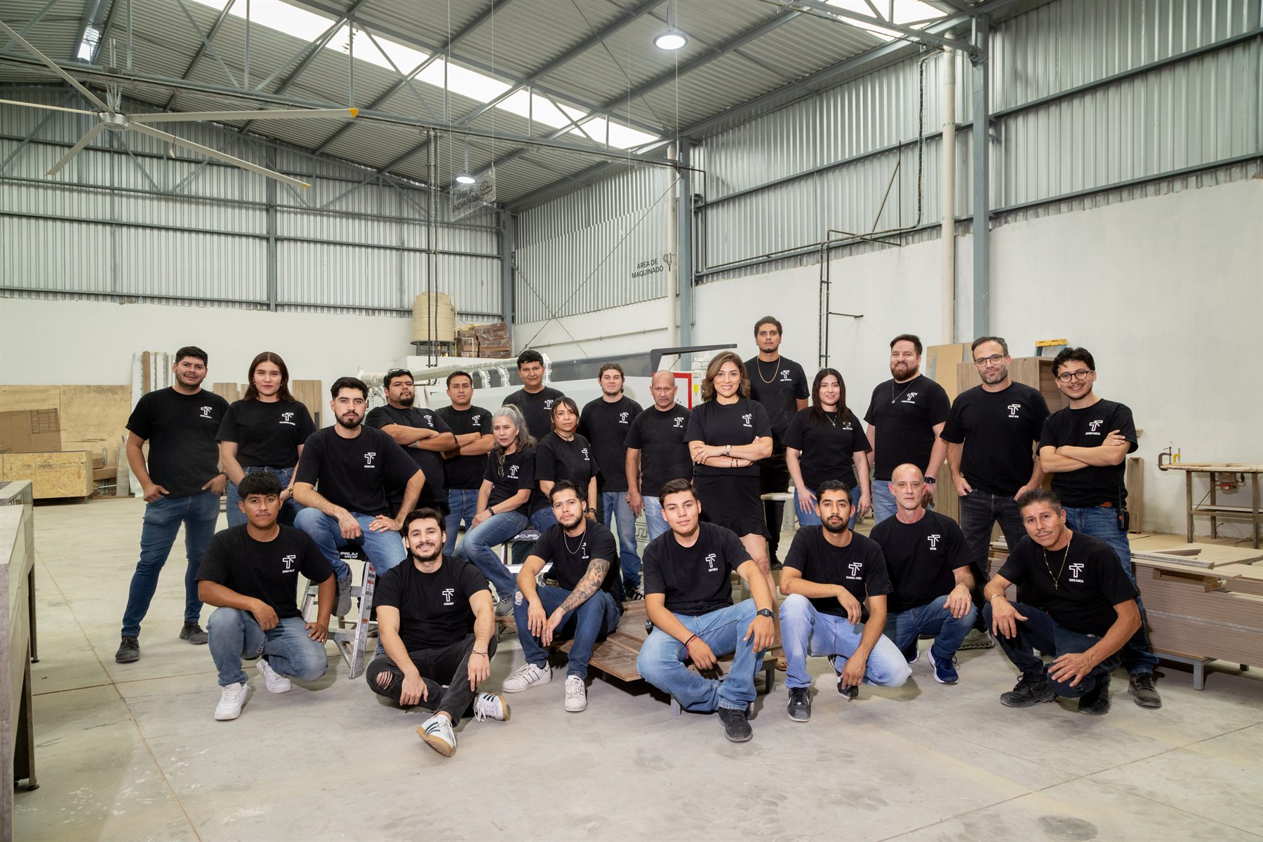 Evita Cabinets team in the production facility