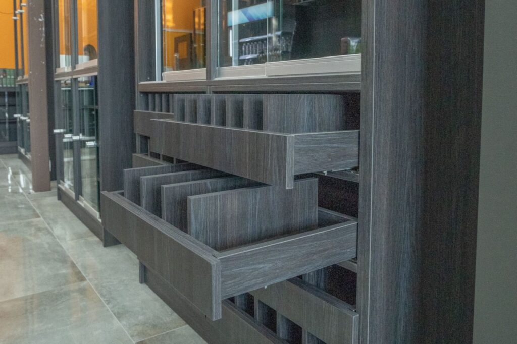 Display Cabinets Blue Jean