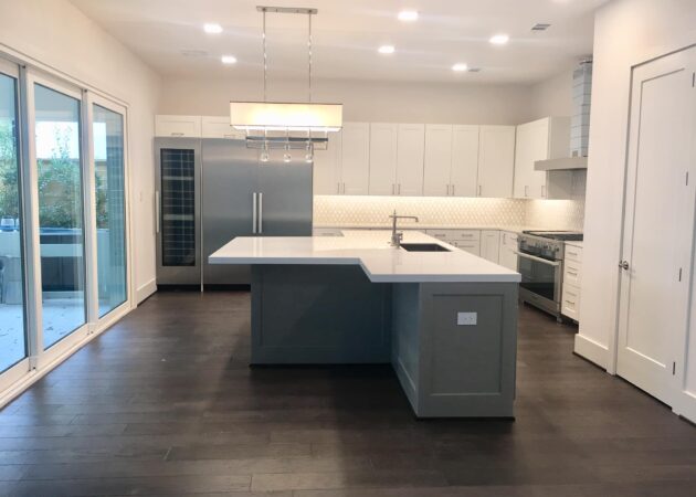 Gray And White Kitchen
